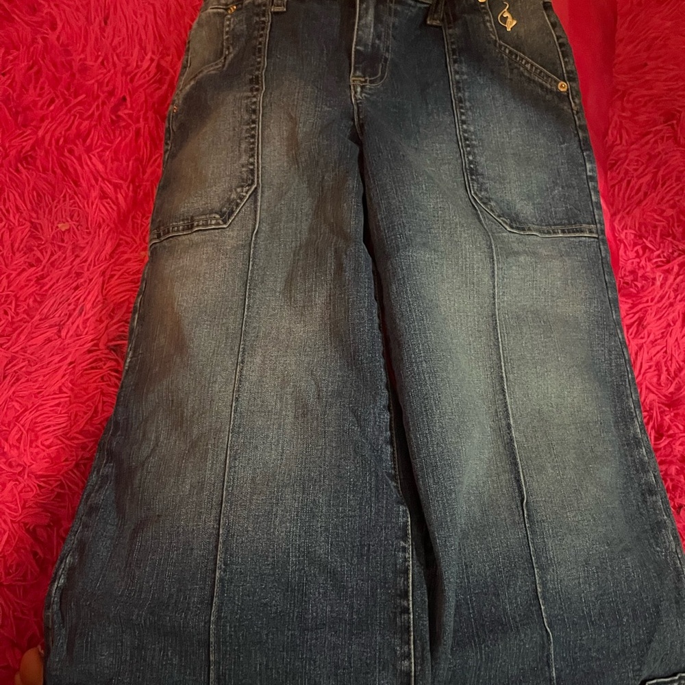Baby Phat Dark Blue Cropped Jeans